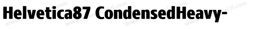 Helvetica87 CondensedHeavy字体转换